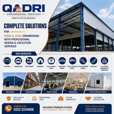 Warehouse shed in pakistan - Factory storage shed - Steel structure