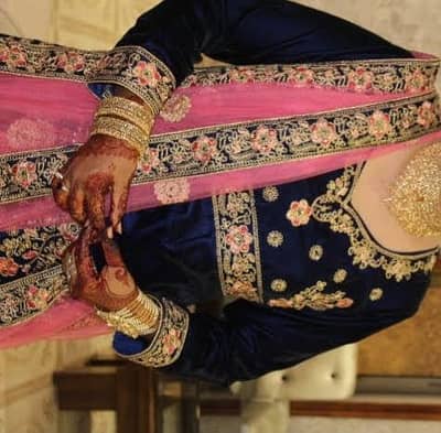 velvet fabric bridal lehenga