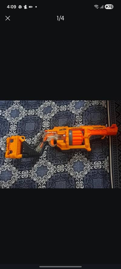 nerf big gun with bullets