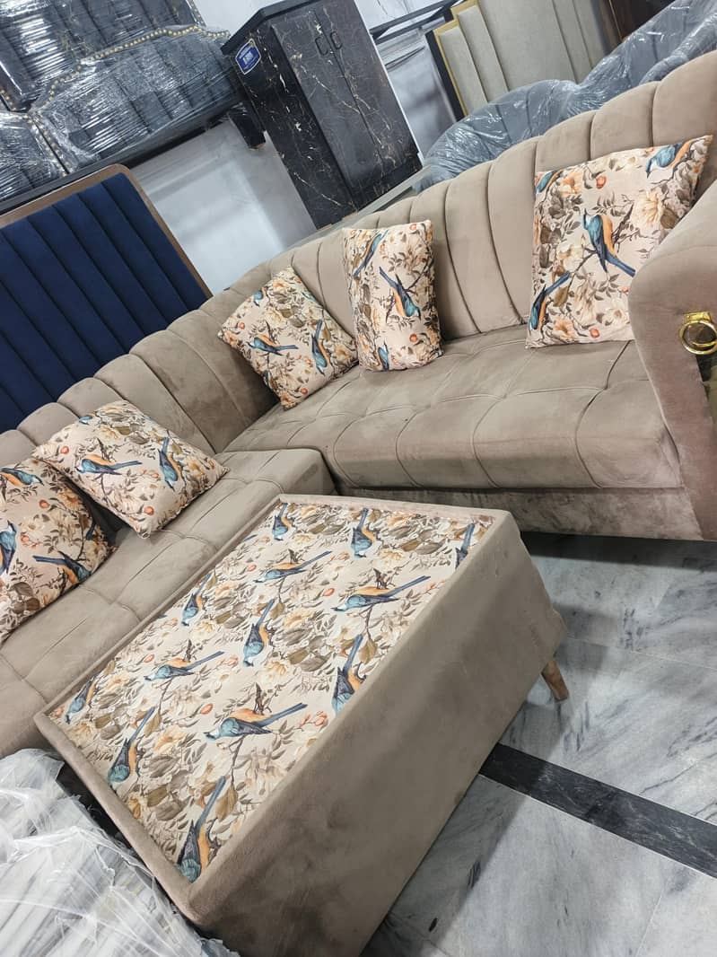 L shape sofa set 0