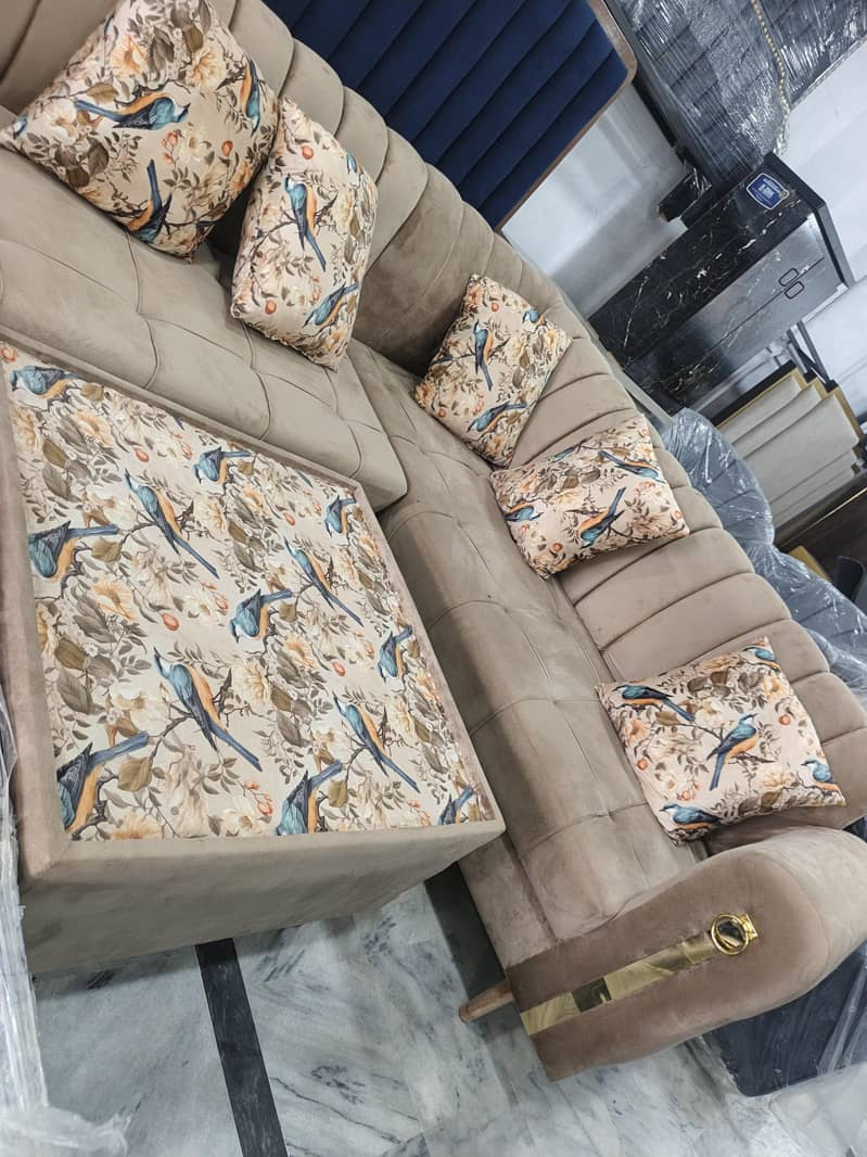 L shape sofa set 1