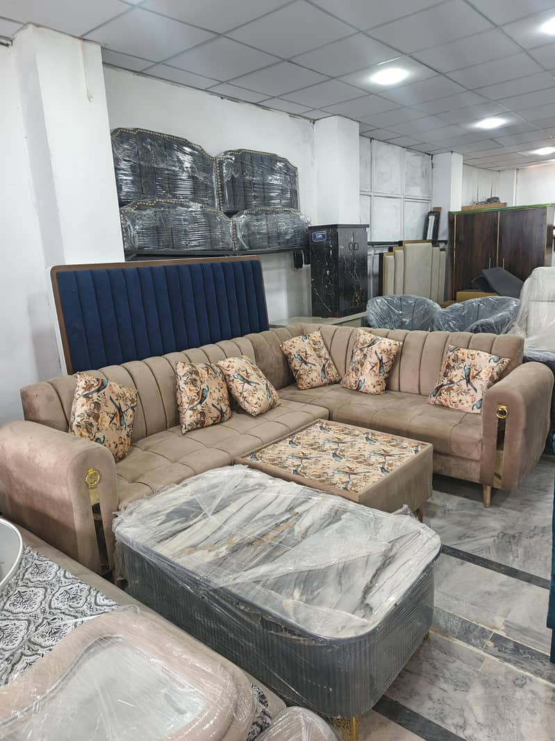 L shape sofa set 2