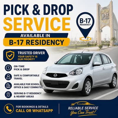pick and drop service available for b 17