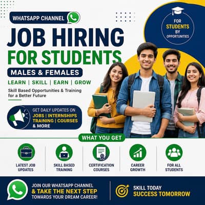 Job Hiring | Males and Females | Job in Lahore