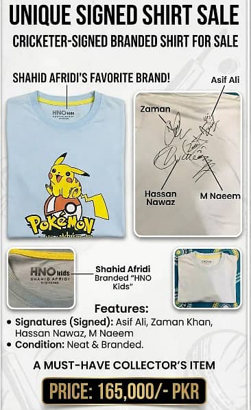 Real cricket players signature with prove contact me