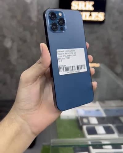 IPHONE 12 PROMAX 256GB OFFICIALPTA HEALTH 94% || PIN DOT