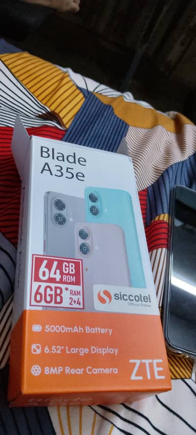 Zte 2+4 64 gb just box open