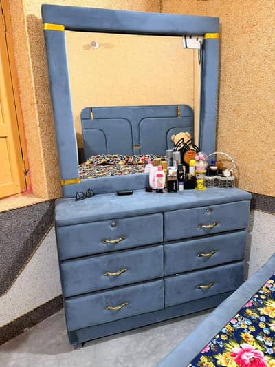 Room Bed+Table+Dewan and Dressing Table