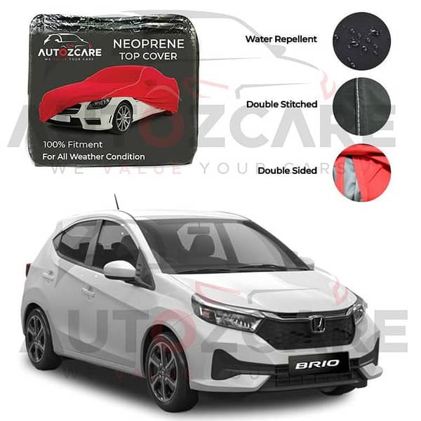 Honda Brio Neoprene Car Top Cover - Model 2018-2026