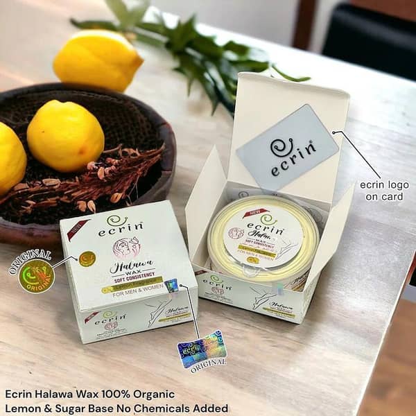 EcrinHALAWA Hair Removal Wax (225g) with Lemon and Sugar