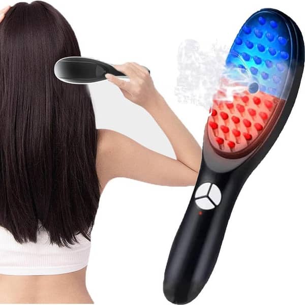 Steam Hair Comb 3D Massager for Head with Ultrasonic Vibration and Atomization Electric Massage Steam Hair Brush. . .