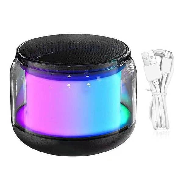 RGB LED Light Bluetooth Speaker: Compact Wireless Speaker with Clear Sound
