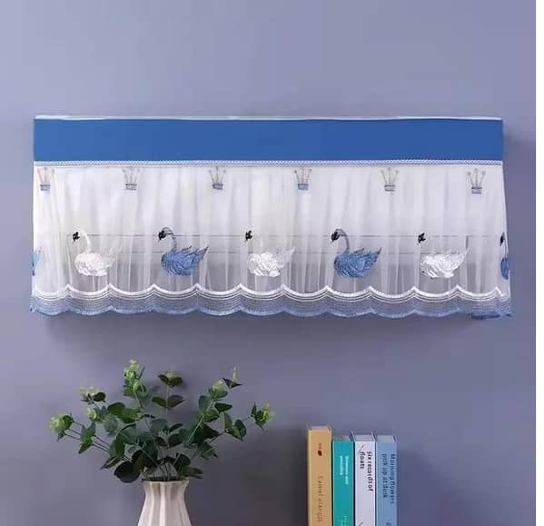 Transparent AC Cover Inner 1 Ton / 1.5 Ton Double-Layer Dust-Proof Waterproof Indoor Air Conditioner Cover