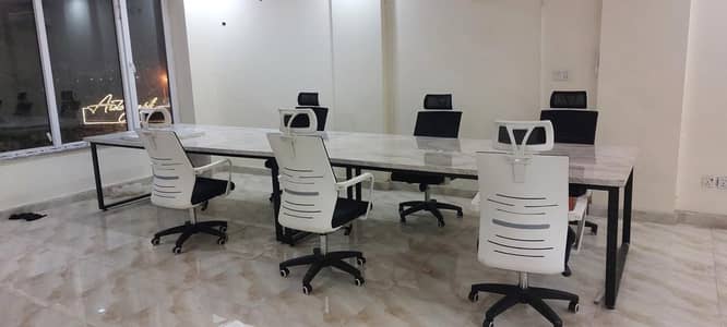 IT Office Console Table & Chair For sale