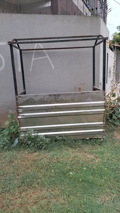 Steel Counter with iron frame. 3 months used only