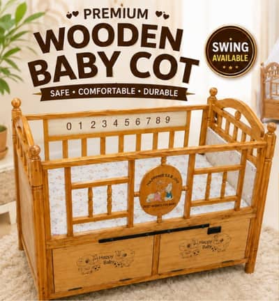 Baby cot | baby bed | wooden cot | kids bed | kids crib coat |2.5 BY 4