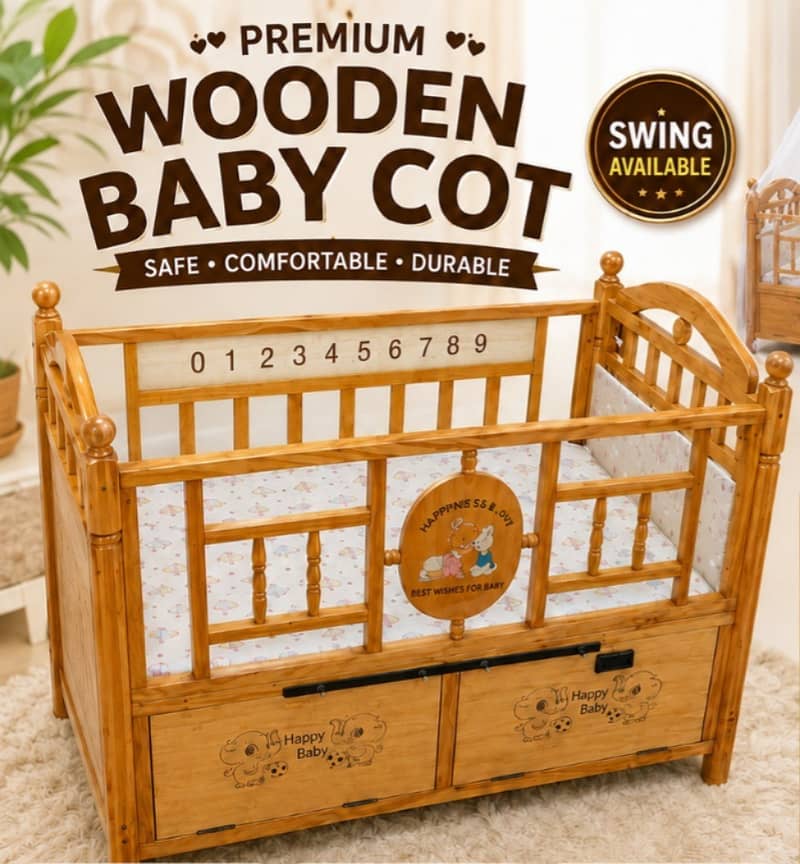 Baby cot | baby bed | wooden cot | kids bed | kids crib coat |2.5 BY 4 0