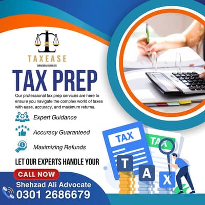 Tax Consultant, Sales Tax, Income Tax Return, FBR, Tax Filer, NTN,SECP