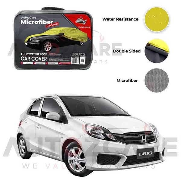 Honda Brio Microfiber Car Top Cover - Model 2011-2018