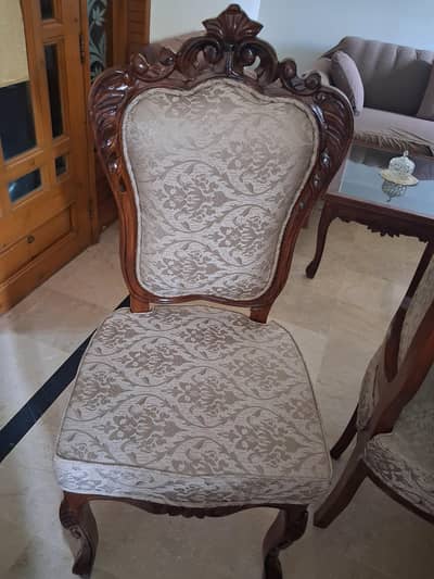 Dining table with 6 chairs for sale