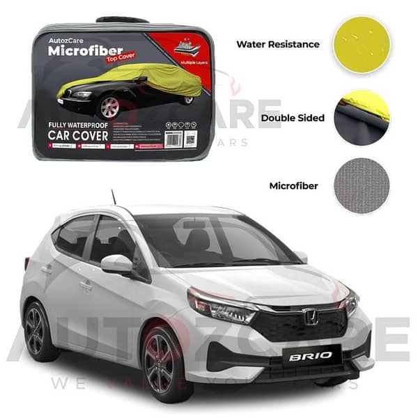 Honda Brio Microfiber Car Top Cover - Model 2018-2026
