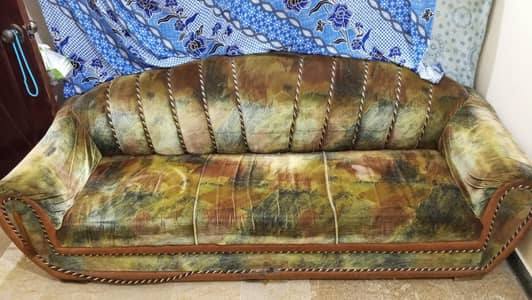 sofa set and dining table with two side tables