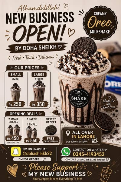 INTRODUCING OREO MILKSHAKE