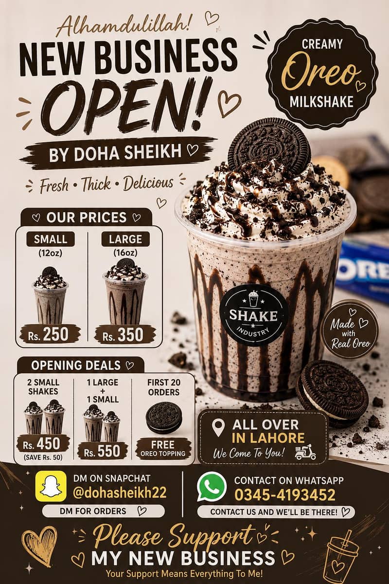 INTRODUCING OREO MILKSHAKE 0