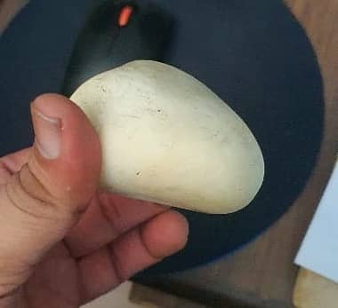 Blessed white rock of success from Pir Chinasi Darbar Shrine Kashmir