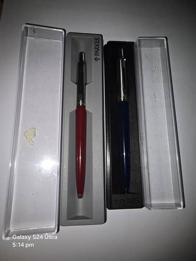 Parker Jotter ballpoint pens, made in England, available for sale.