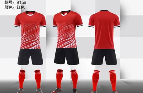 high quality kids football uniform set multi color training gear