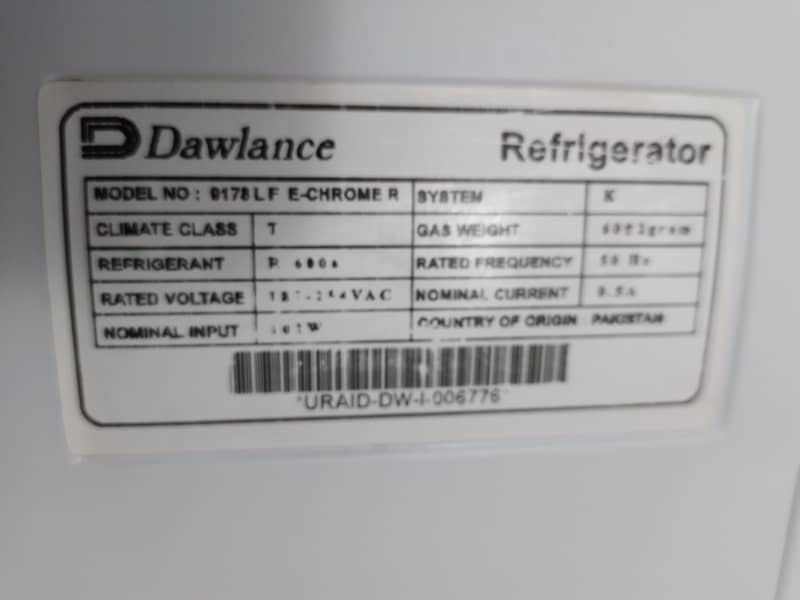 dawlance refrigerator 11