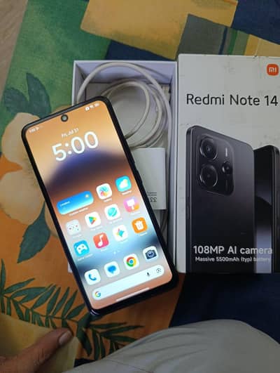 Xiaomi Redmi Note 14 (8+4gb/256gb) PTA Approve Complete box