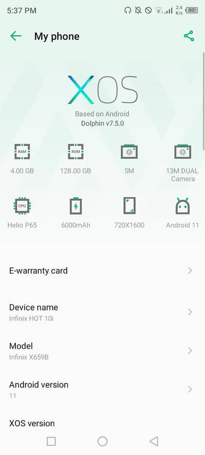 Infinix Hot 6X