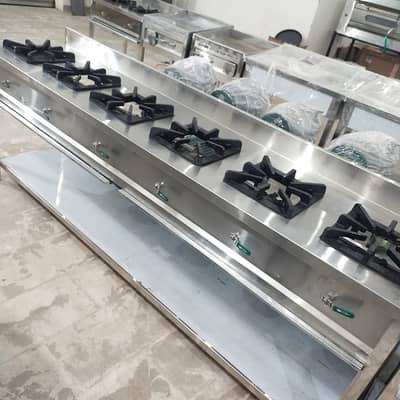 6 Stove Commercial Cooking Range/Heavy Duty Gas Stove/lahore
