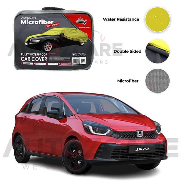 Honda Jazz Microfiber Car Top Cover - Model 2020-2026