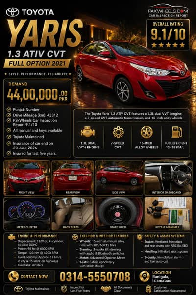 Toyota Yaris Sedan ATIV CVT 1.3 2021