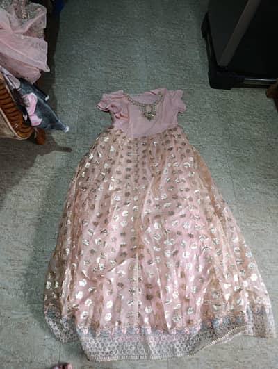 Luxury Pink Embroidered 3 Piece Dress – Like New