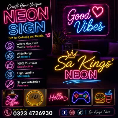 Custom Neon Sign/Neon Board/Restaurant Neon/Salon Sign/Neon Board