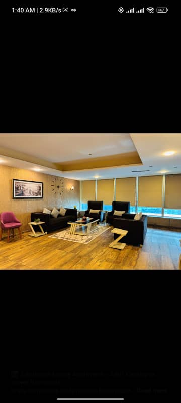 1BED LUXURY FURNISH APARTMENT AVAILABLE DAILY BASIS FOR RENT IN ISLAMABAD ELYSIUM MALL