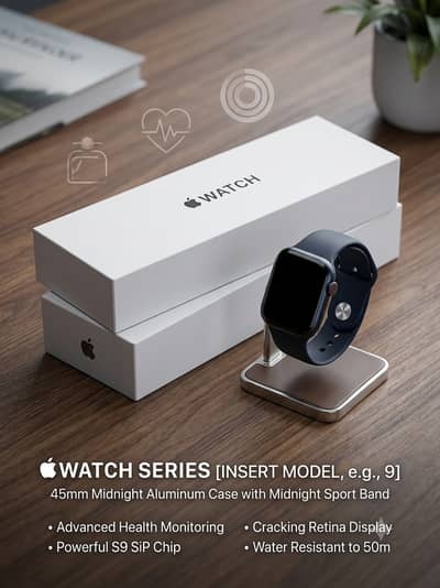 Apple Watch Series 10 42mm GPS Midnight Sport Band Original Box |