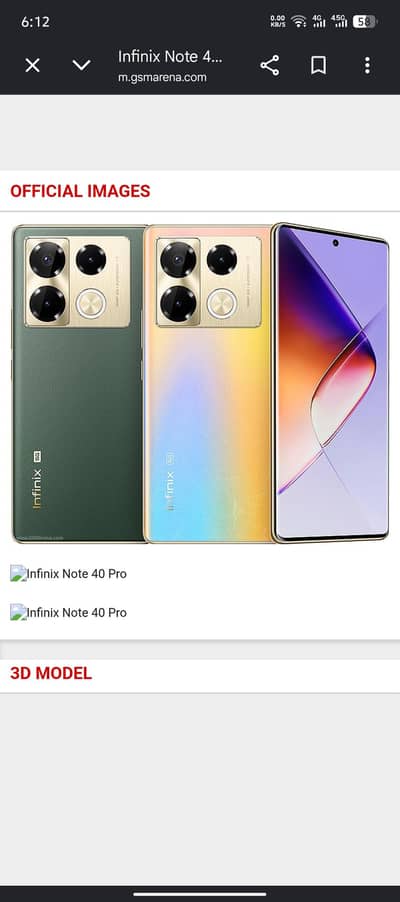 Infinix Note 40 Pro