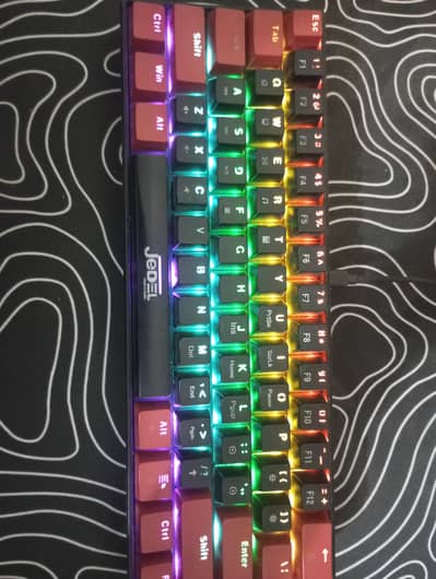 jedel brand 60% full mechanical blue switch custom rgb keyboard.