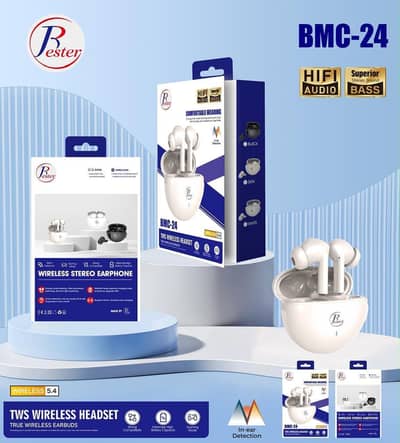 Bester BMC -TWS wireless earbuds | Bluetooth 5.4 |HiFi sound Brand new