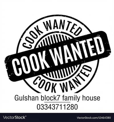 Female cook needed for family of 6 persons