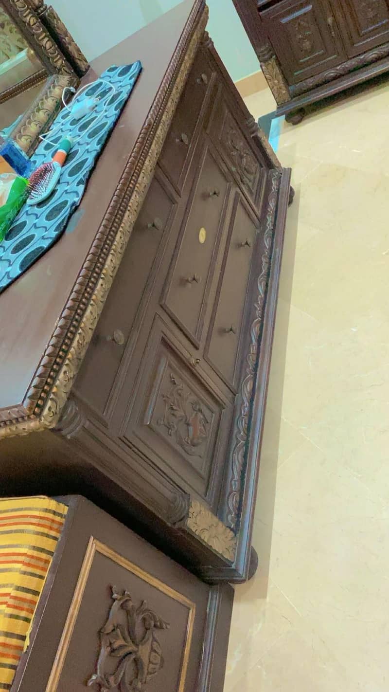 King size Solid Wood Bed Set 12