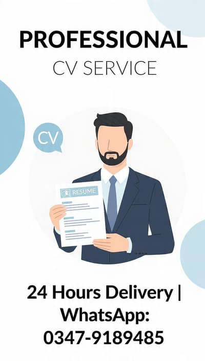Professional CV & Resume Banane Wala | 24 Ghante Delivery