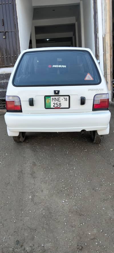 Suzuki Mehran VXR model 2018 white Color.