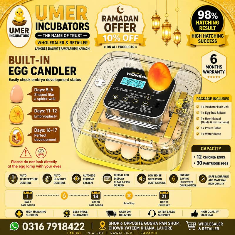 Automatic Egg Incubator | Egg Hatching Machine | Incubator | Brooder 3
