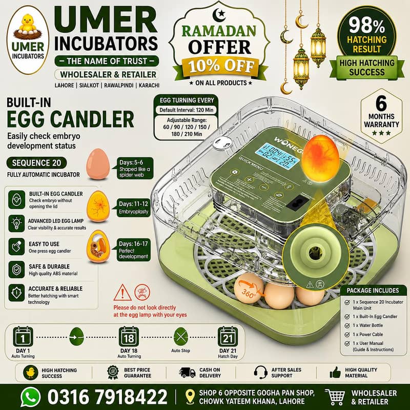 Automatic Egg Incubator | Egg Hatching Machine | Incubator | Brooder 11